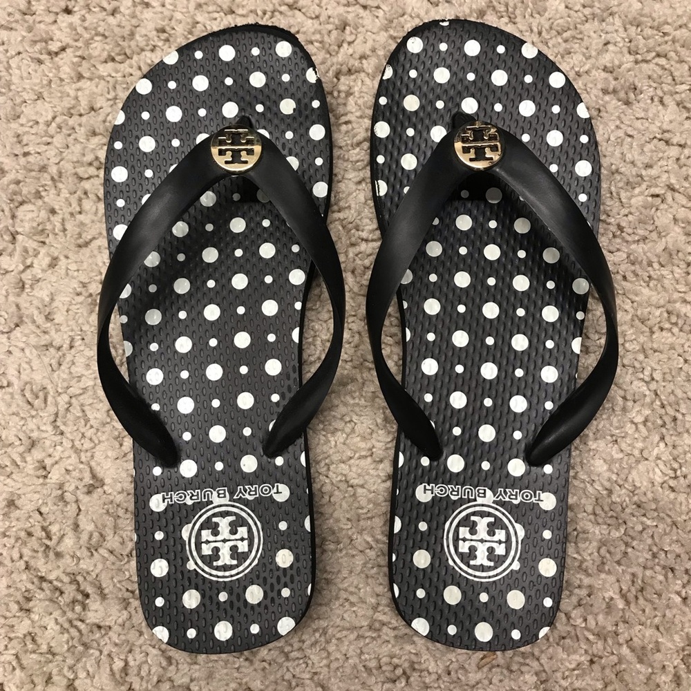 Tory Burch Polka Dot Flip Flops